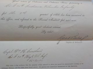 Civil War Letter 1864 25th Indiana Volunteer Infantry Washington D.  C.  Antique 1 2