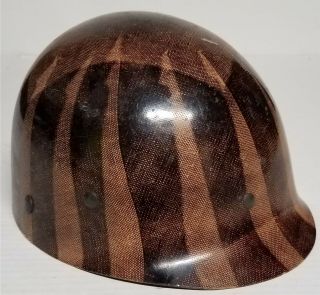 RARE Vtg WWII WW2 US Army Military M1 MSA 11 Unpainted Fiberglass Helmet Liner 2