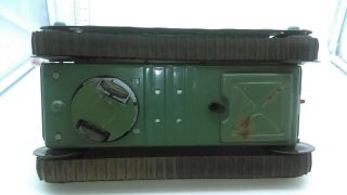 Vintage 1960 ' s Taiyo Japan Battery Operated M - 4 Tin Army Tank GREAT 9