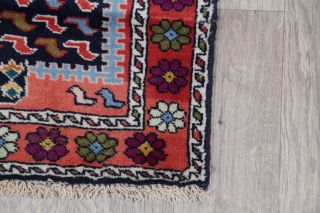 Yalameh Persian 2 x 9 Wool Handmade Nomad Geometric All - Over Oriental Runner Rug 6