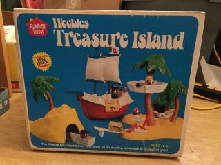 Nip Vintage 70s Romper Room Weebles Treasure Island Play Set Complete