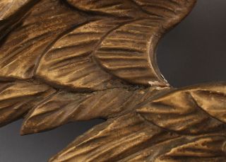Circa - 1820s Antique Federal Period,  23in Folk Art Carved Wood American Eagle NR 8