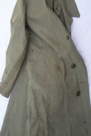 WW2 US Army issue Rain coat and denium laundry bag 3
