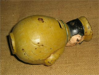 Vintage World War II Cast - Iron Coin Bank,  TOJO Imperial Japanese Army,  Very Rare 5
