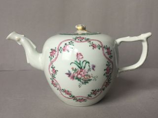 Antique 18th C Chinese Export Porcelain Teapot Qing