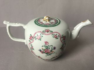 Antique 18th C Chinese Export Porcelain Teapot Qing 3