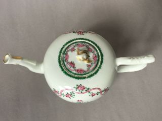 Antique 18th C Chinese Export Porcelain Teapot Qing 5