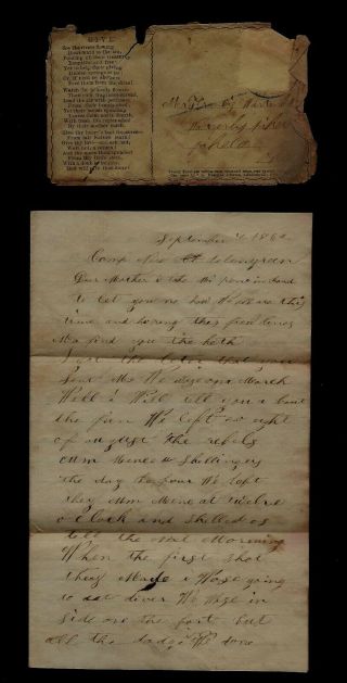 49th Ohio Infantry Civil War Letter - Rebel Artillery Fire Along Tennessee River