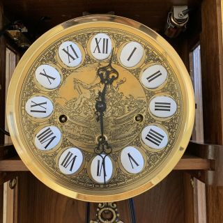 Gazo Wall Clock San Marcos With Reuge Music Box Vintage And Rare 3