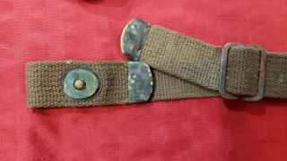 M1 Carbine Sling with Brass tip ends and snap WW2 Korean war 2