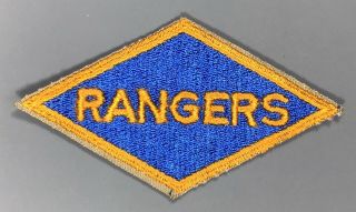 Wwii Us Army Rangers Patch Cut Edges No Glow
