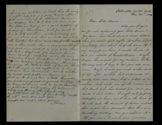 47th Illinois Infantry Civil War Letter - Lincoln Calls For 300,  000 More Troops