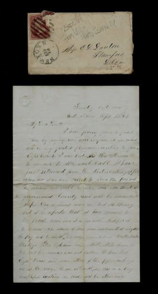 91st York Infantry Civil War Letter - Regiment Heading To War In The Morning