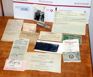 Korean War Paper Documents Pearl Harbor Photos Negatives Telegram Nimrod Lighter