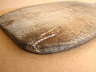 Antique Primitive Wooden Bread Shovel Scoop Board Dough Plate Rustic 19th 4