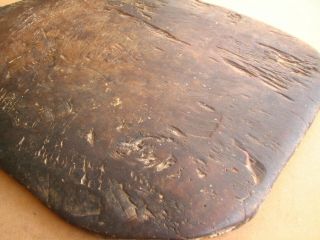 Antique Primitive Wooden Bread Shovel Scoop Board Dough Plate Rustic 19th 6