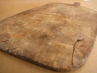 Antique Primitive Wooden Bread Shovel Scoop Board Dough Plate Rustic Very Big 5