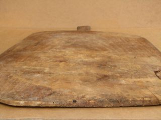 Antique Primitive Wooden Bread Shovel Scoop Board Dough Plate Rustic Very Big 6