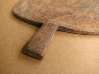 Antique Primitive Wooden Bread Shovel Scoop Board Dough Plate Rustic Very Big 7