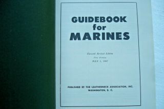 1967 Guidebook for Marines USMC Vietnam Era 11th edition 2