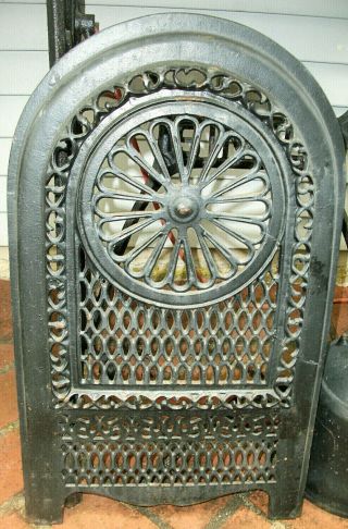 Fireplace Cover,  Cast Iron,  23 1/2 " T,  14 1/2 " W,  Antique