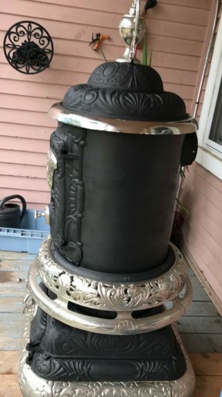 Antique 1903 Danville Parlor Stove 2