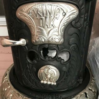 Antique 1903 Danville Parlor Stove 7