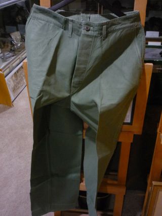 Korean War Usmc Marine Trousers Size 34/31