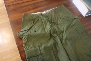 NOS deadstock 70s USGI unissued M1951 M - 1951 field pants trousers sz medium M R 2