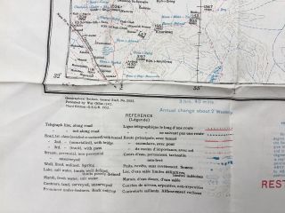 Cold War Issue 1950s British RAF SAS Kerman Birjand Silk Escape Map 2