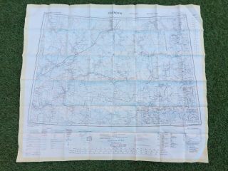 Cold War Issue 1950s British Raf Sas Onega Cherdyn Silk Escape Map