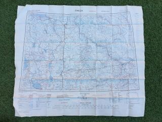 Cold War Issue 1950s British RAF SAS Onega Cherdyn Silk Escape Map 3