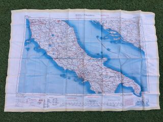Cold War Issue 1950s British RAF SAS Rome Tunis Silk Escape Map 3