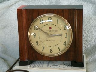 Telechron General Electric 4h84 " Athens " Shelf Clock,  Rehabbed
