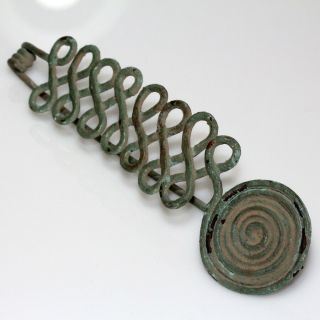 Very Rare Greek Spiral Fibula Brooch Circa 500 Bc