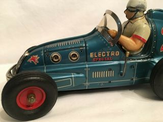 Yonezawa Electro 21 Blue Battery Operated Midget Racer 1950 ' s 9