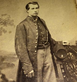 Rare Antique American Civil War Soldier,  Co.  B 27th Kepi Norfolk,  VA CDV Photo 5