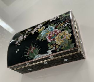 Antique Circa 1910 JAPANESE MEIJI CLOISONNE ENAMEL BRONZE Box 2