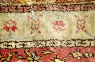 Antique XLARGE J Templeton AXMINSTER Persian WOOL Rug Hunting Animals ArtNouveau 12