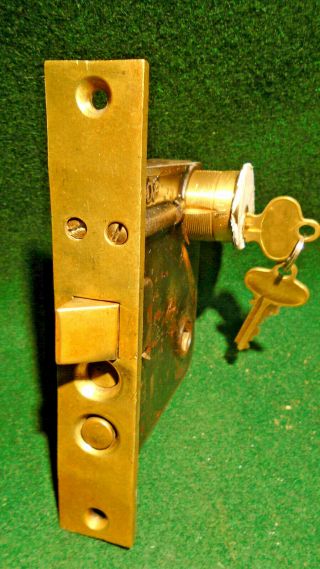 Russwin 1244 1/2 Entry Mortise Lock W/cylinder 6 1/4 " Face (11620 - 13)