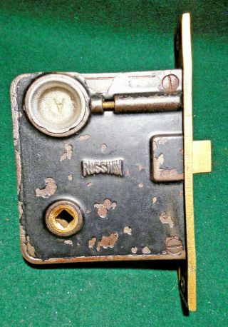 RUSSWIN 1244 1/2 ENTRY MORTISE LOCK w/CYLINDER 6 1/4 
