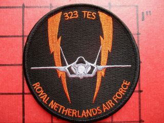 Air Force Squadron Patch Netherlands 323 Sqn F - 35 Jsf Test Eval Sqn