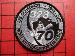 Air Force Squadron Patch Netherlands 323 Sqn 70 Yrs F - 35 Test Eval Sqn