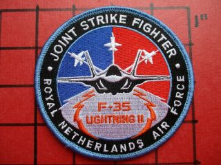 Air Force Squadron Patch Netherlands F - 35 Jsf Joint Strike Fighter