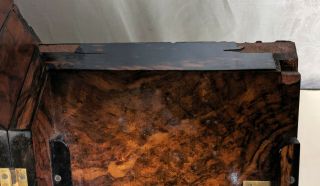 Antique TIFFANY & Co Union Square Travel Writing Box Desk Ornate Wood Brass 8