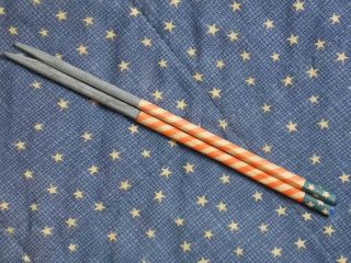 Civil War era Slate Pencils Patriotic Flag stars and stripes and gold wrapped 3
