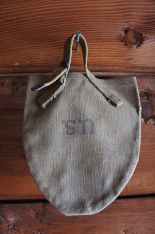 1943 B.  B.  S.  Co.  Wwii Ww2 Army Shovel Cover Canvas With Straps