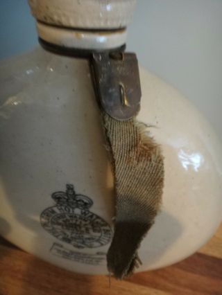 Antique Salt Glazed Stoneware Jug The PIlgrim Hot Water Bottle Early Advertising 4