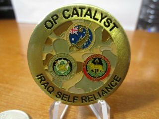 Australian Defence Force Adf Op Catalyst Iraq Self Reliance Mnf - 1 Challenge Coin