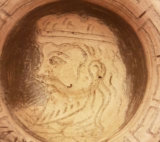 Very Rare Pottery Greec Ritual Vesel Kantharos cirka 500 - 300 BC. 6